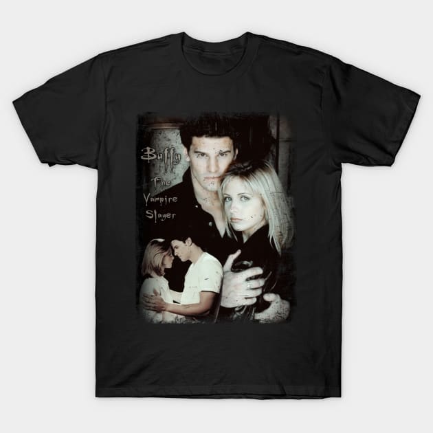 Buffy & Angel T-Shirt by CharXena